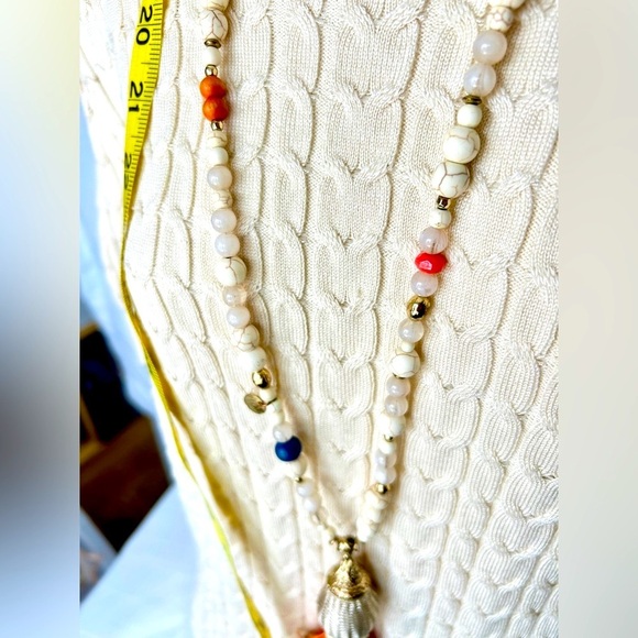 CHICO'S necklace and bracelet set - colorful beads / creamy pastels - Picture 6 of 7